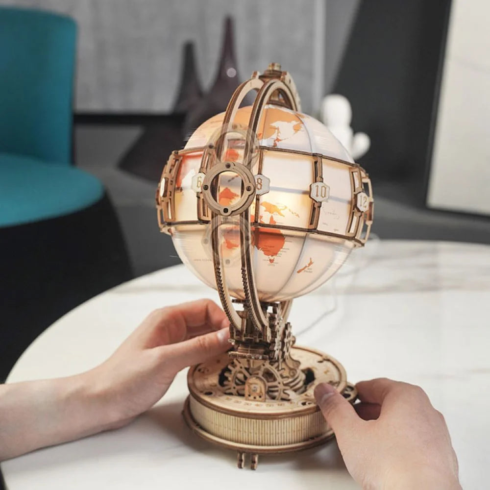 Luminous Globe (Electric Version) Mechanical 3D Wooden Puzzle