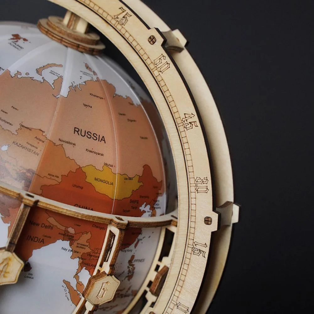 Luminous Globe (Electric Version) Mechanical 3D Wooden Puzzle