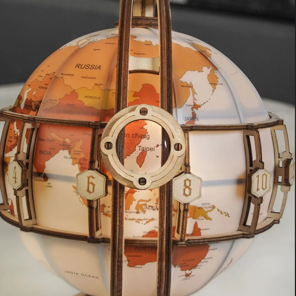 Luminous Globe (Electric Version) Mechanical 3D Wooden Puzzle