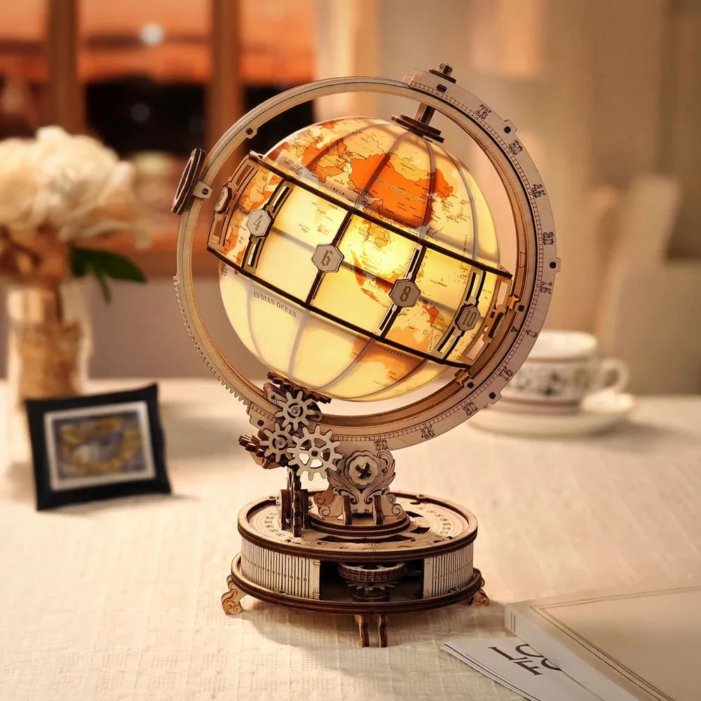 Luminous Globe (Electric Version) Mechanical 3D Wooden Puzzle