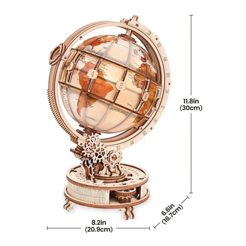 Luminous Globe (Electric Version) Mechanical 3D Wooden Puzzle