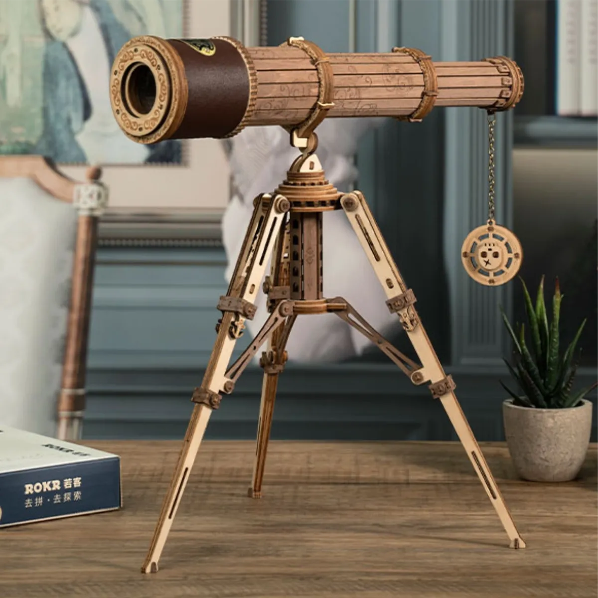 Monocular telescope 3D Wooden Puzzle