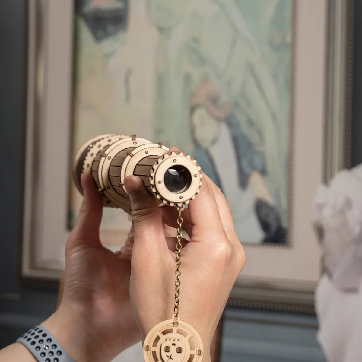 Monocular telescope 3D Wooden Puzzle