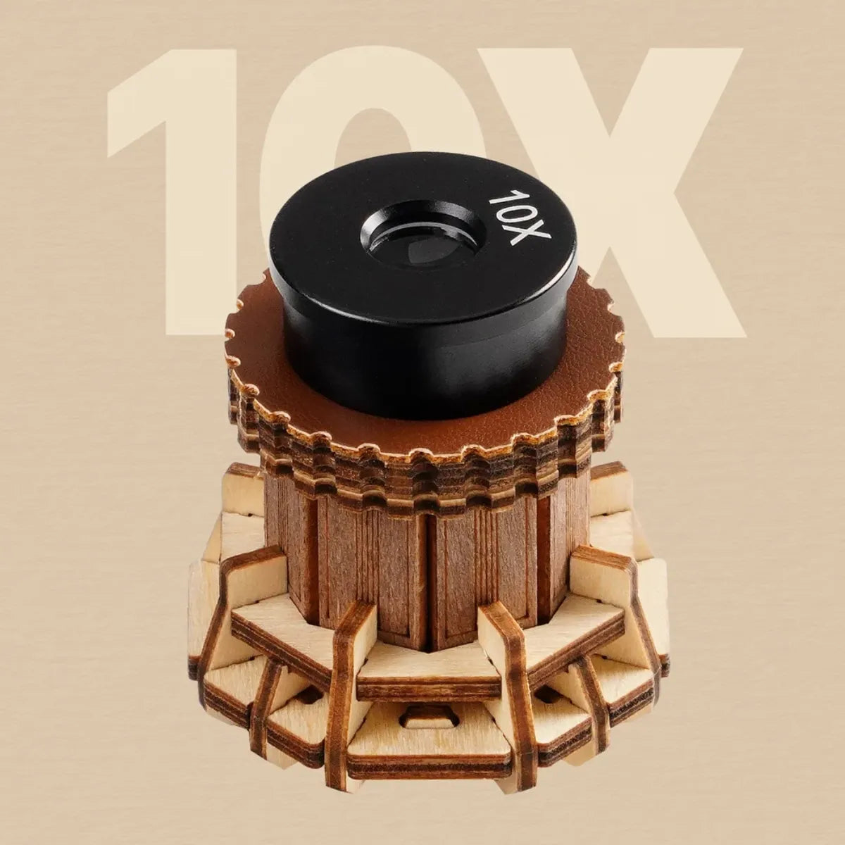 Microscope Mechanical Wooden 3D Puzzle