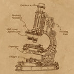 Microscope Mechanical Wooden 3D Puzzle