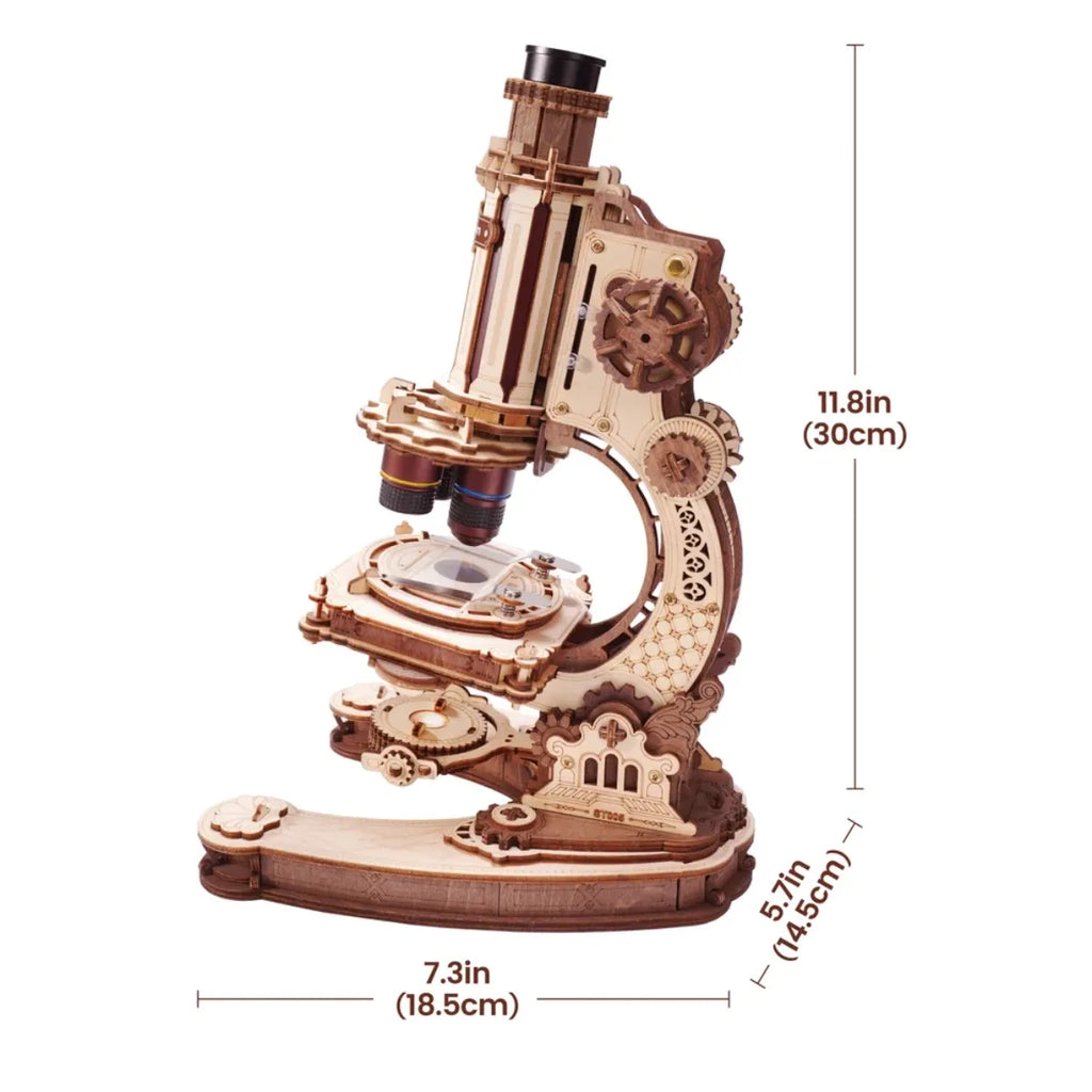 Microscope Mechanical Wooden 3D Puzzle