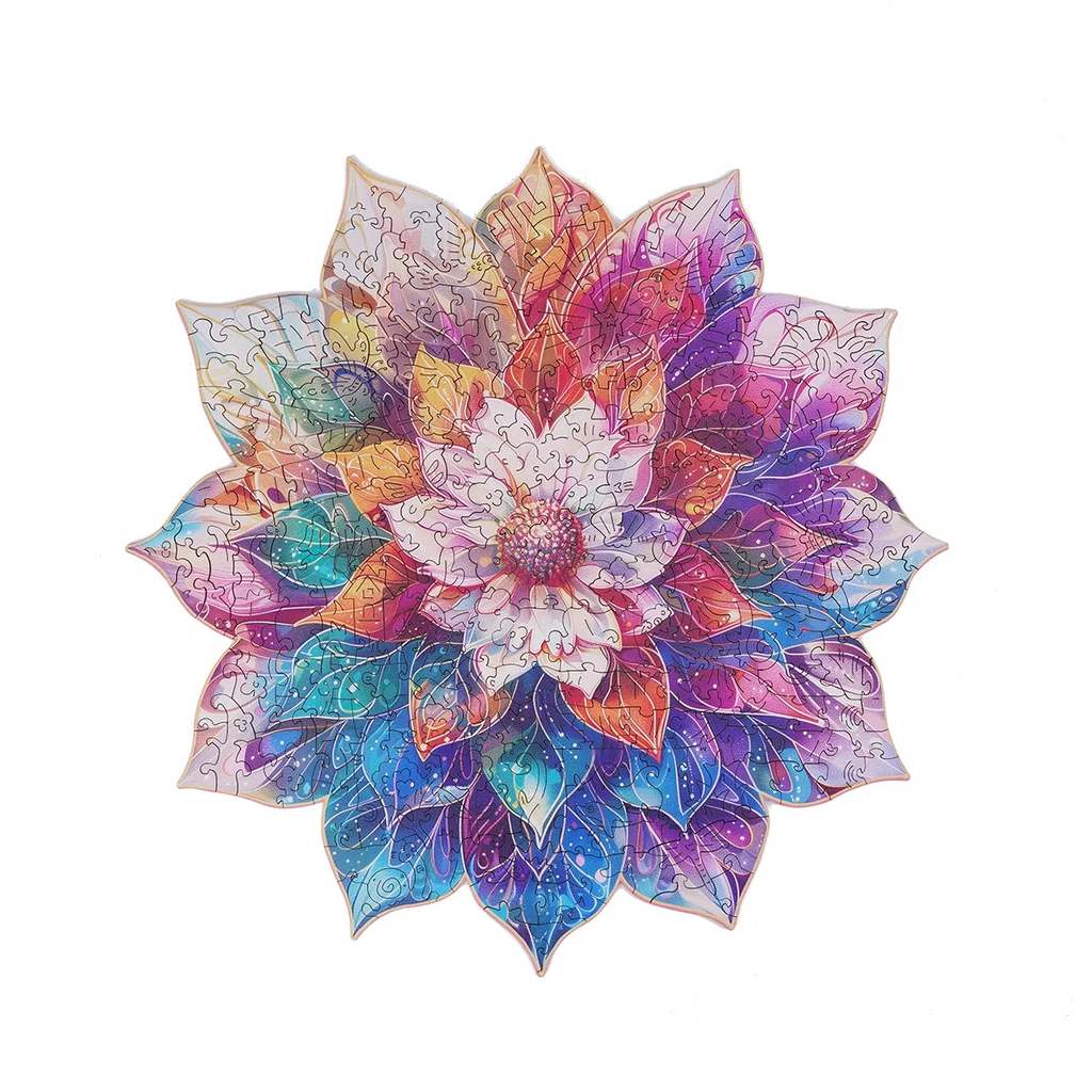 Mystic Mandala Wooden Jigsaw Puzzle