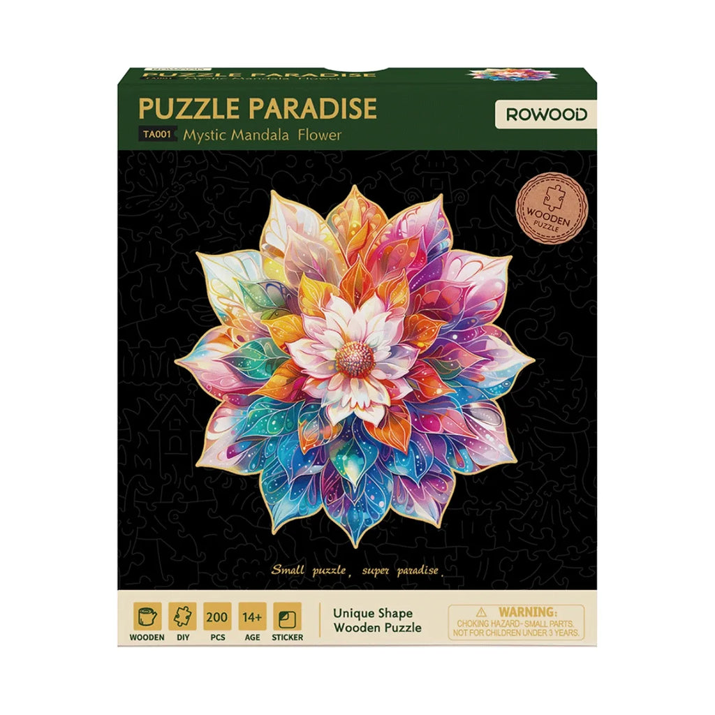 Mystic Mandala Wooden Jigsaw Puzzle