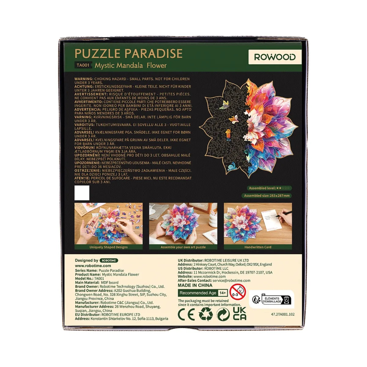 Mystic Mandala Wooden Jigsaw Puzzle