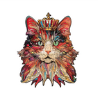 Cat King Wooden Jigsaw Puzzle