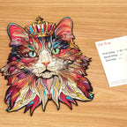 Cat King Wooden Jigsaw Puzzle