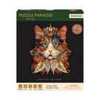 Cat King Wooden Jigsaw Puzzle