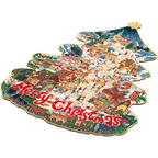 Christmas Town Wooden Jigsaw Puzzle