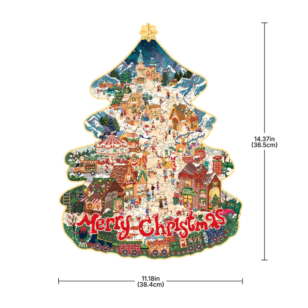 Christmas Town Wooden Jigsaw Puzzle
