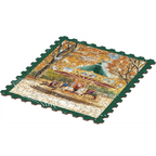 Golden Autumn Carousel Wooden Jigsaw Puzzle