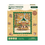 Golden Autumn Carousel Wooden Jigsaw Puzzle