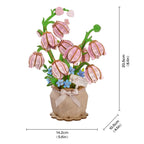 Pink Lily of the Valley DIY Wooden Bouquet Kit