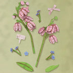 Pink Lily of the Valley DIY Wooden Bouquet Kit