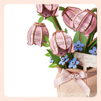 Pink Lily of the Valley DIY Wooden Bouquet Kit