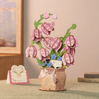 Pink Lily of the Valley DIY Wooden Bouquet Kit