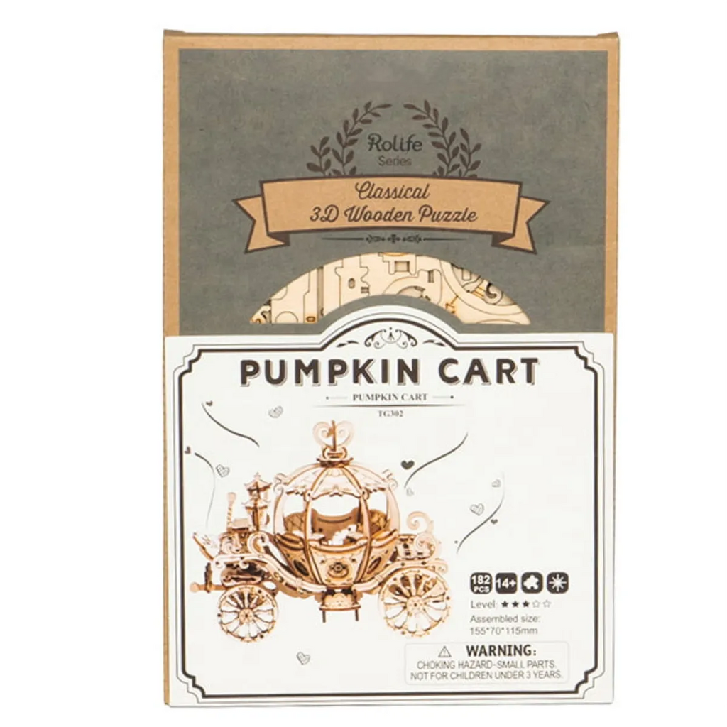 Pumpkin Cart 3D Wooden Puzzle