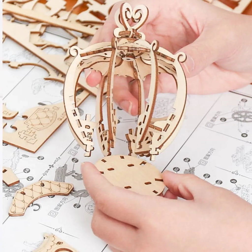 Pumpkin Cart 3D Wooden Puzzle