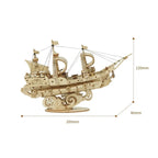 Sailling Ship Model 3D Wooden Puzzle