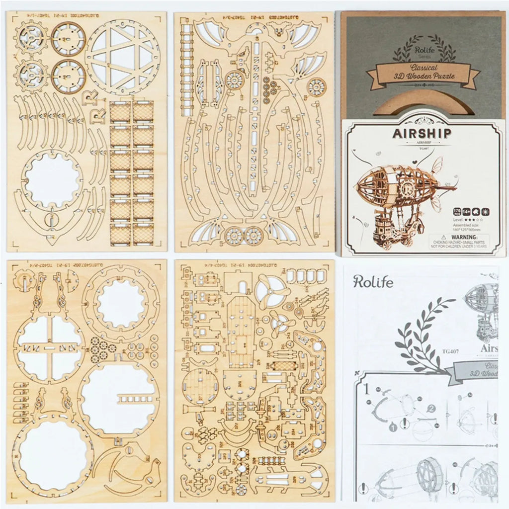 Airship 3D Wooden Puzzle