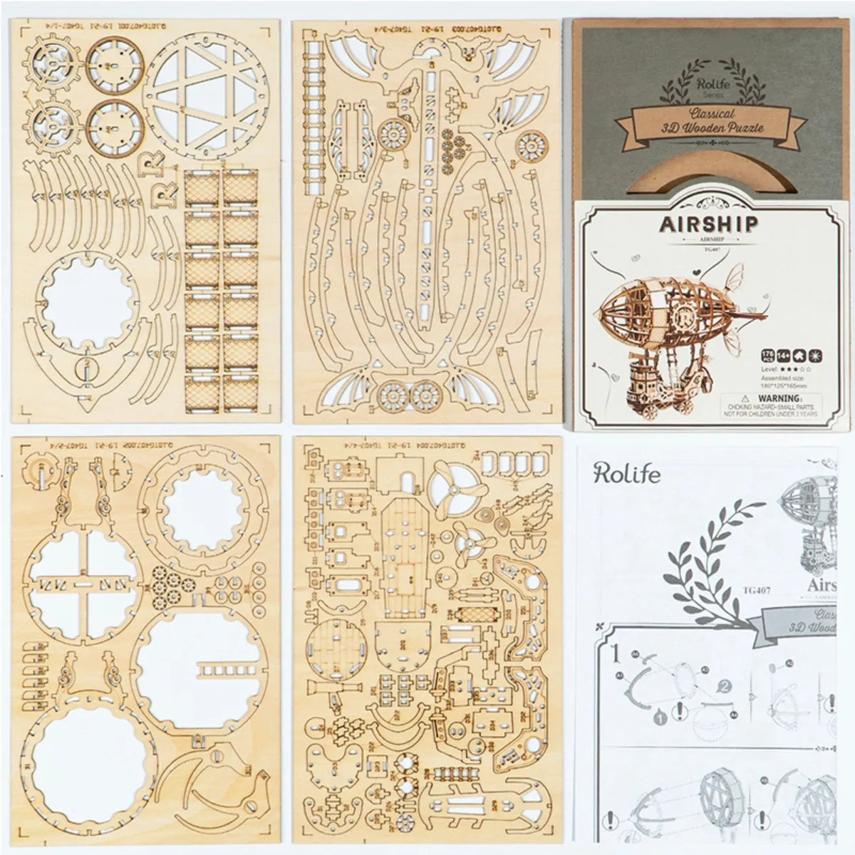 Airship 3D Wooden Puzzle