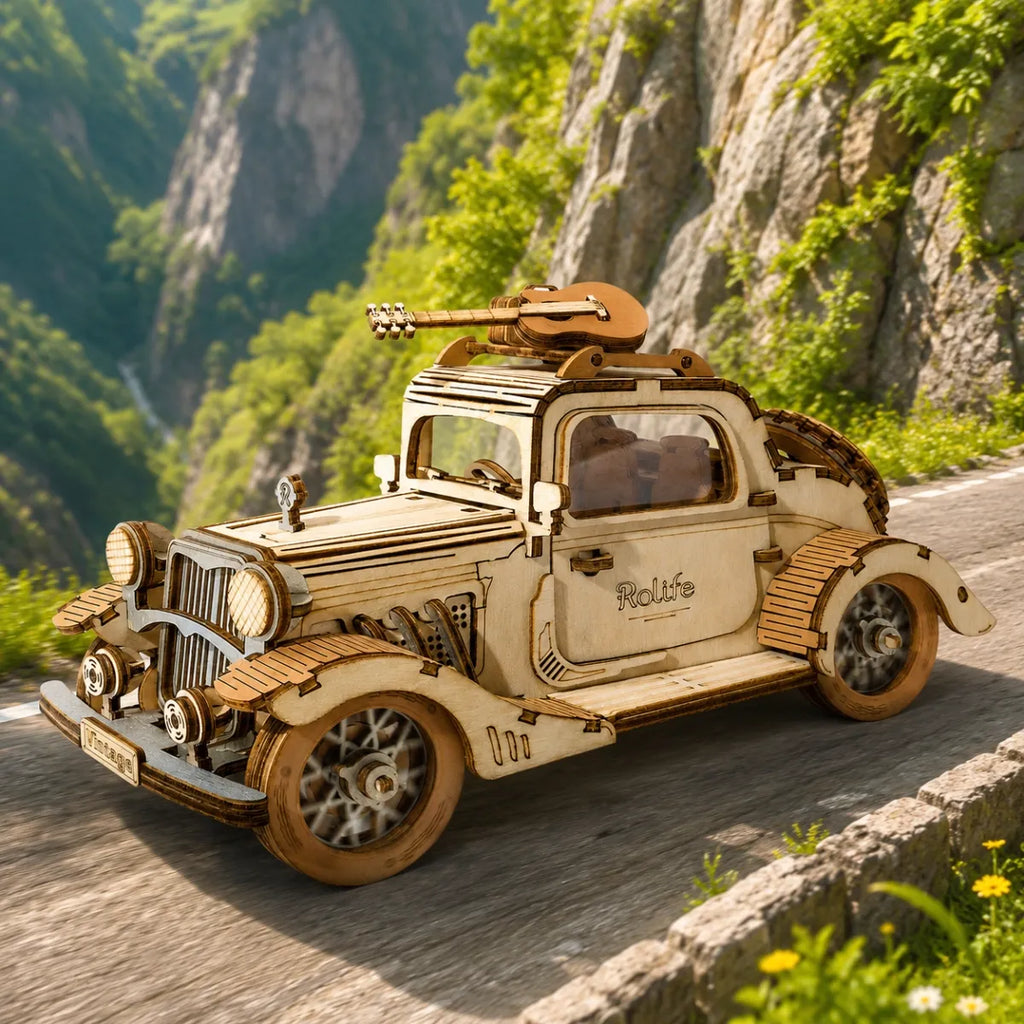 Vintage Car 3D Wooden Puzzle