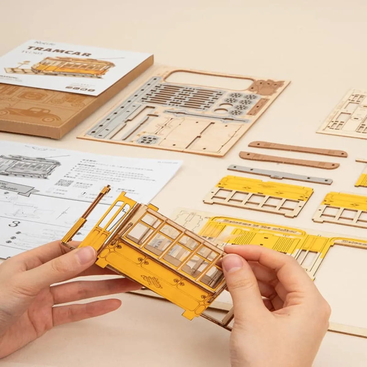 Tramcar 3D Wooden Puzzle