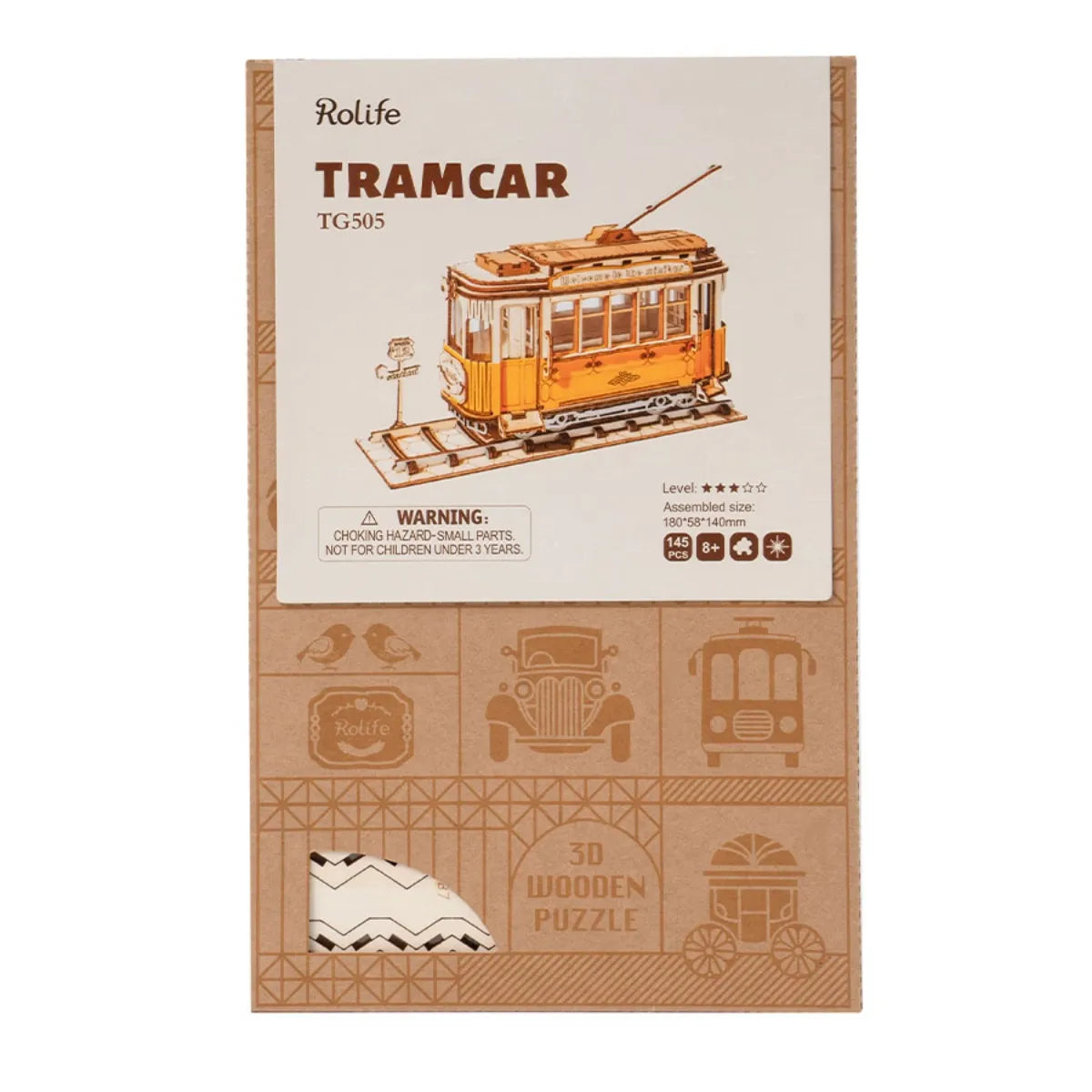 Tramcar 3D Wooden Puzzle