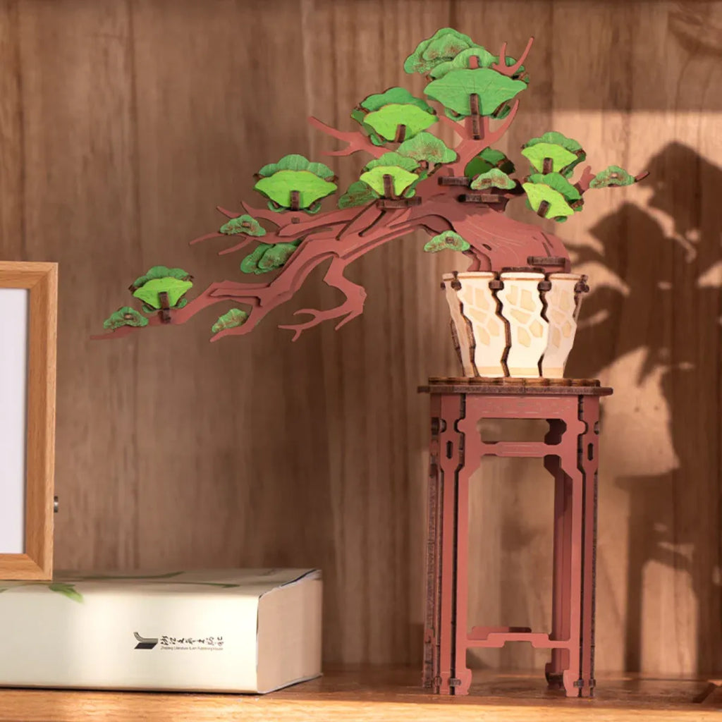 Evergreen Pine Bonsai DIY Wooden 3D Puzzle