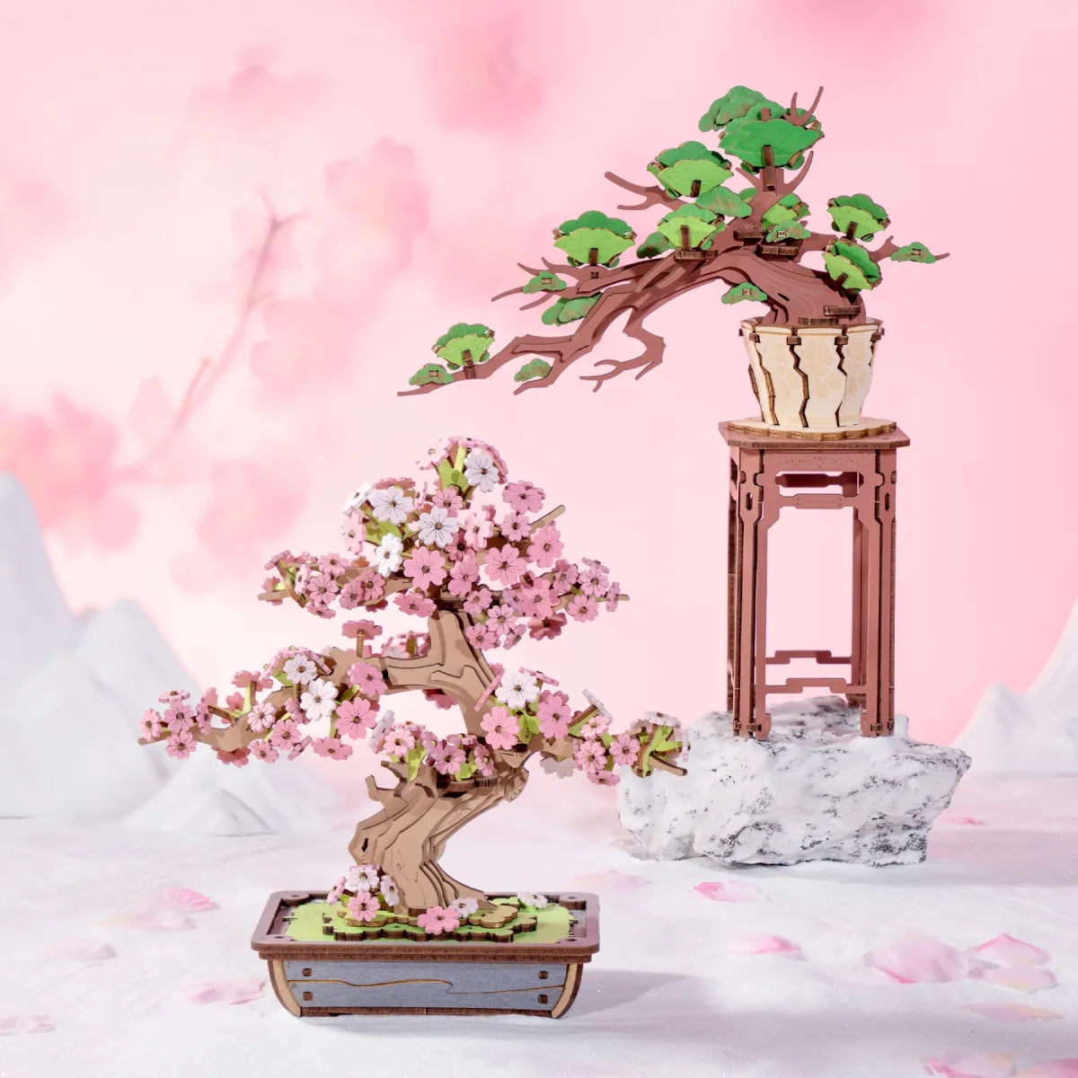 Evergreen Pine Bonsai DIY Wooden 3D Puzzle