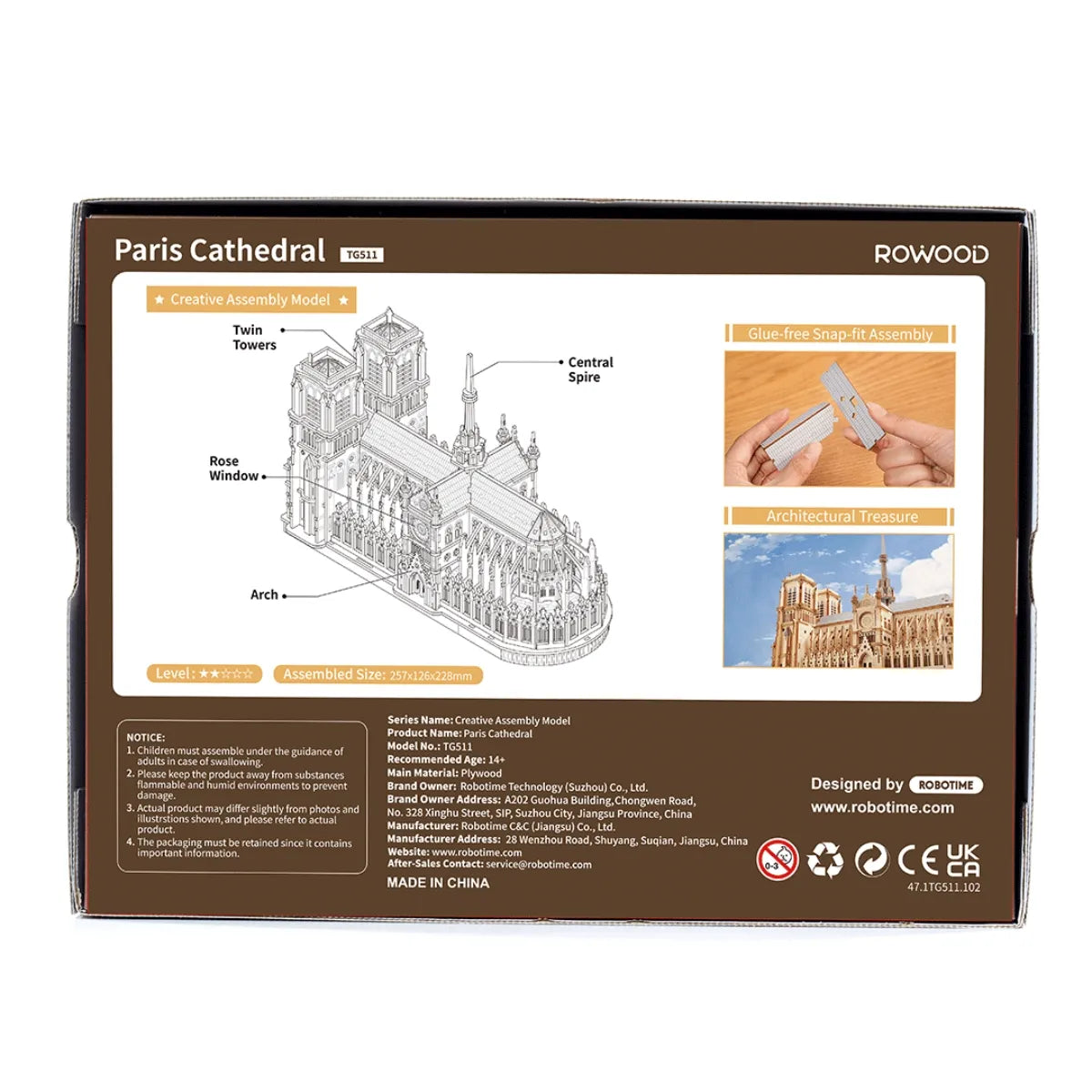 Paris Cathedral 3D Wooden Puzzle