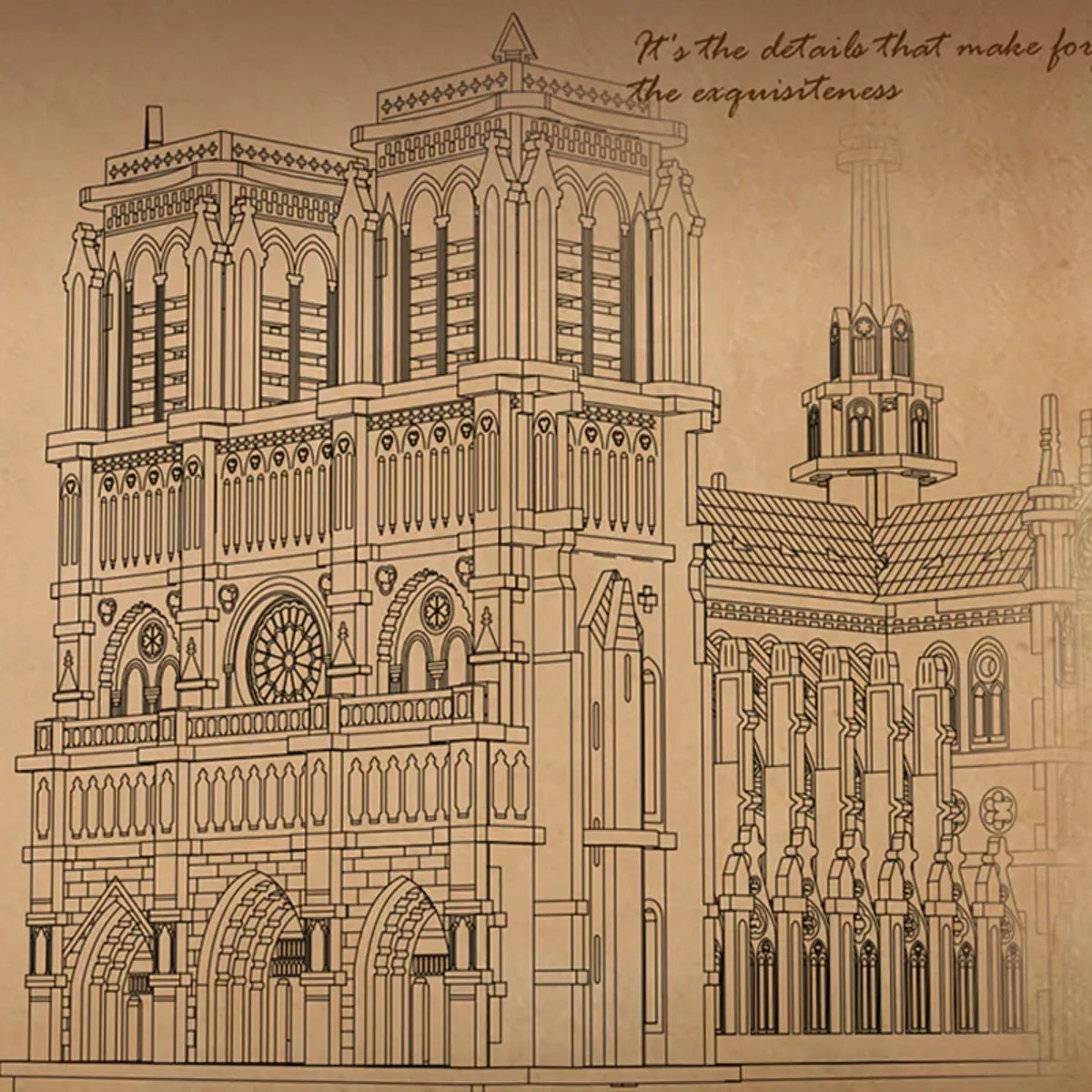 Paris Cathedral 3D Wooden Puzzle