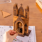 Twin-Tower Cathedral 3D Wooden Puzzle