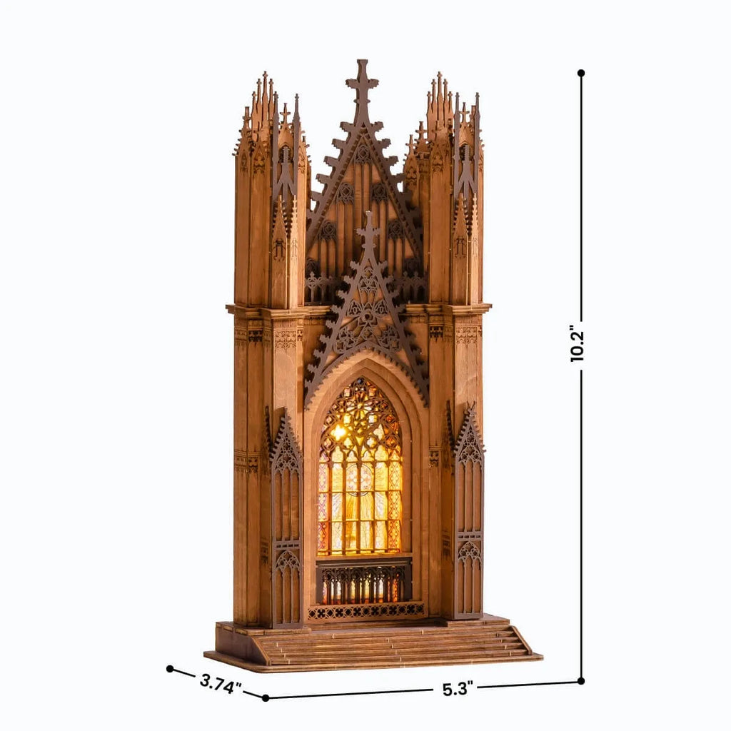 Twin-Tower Cathedral 3D Wooden Puzzle