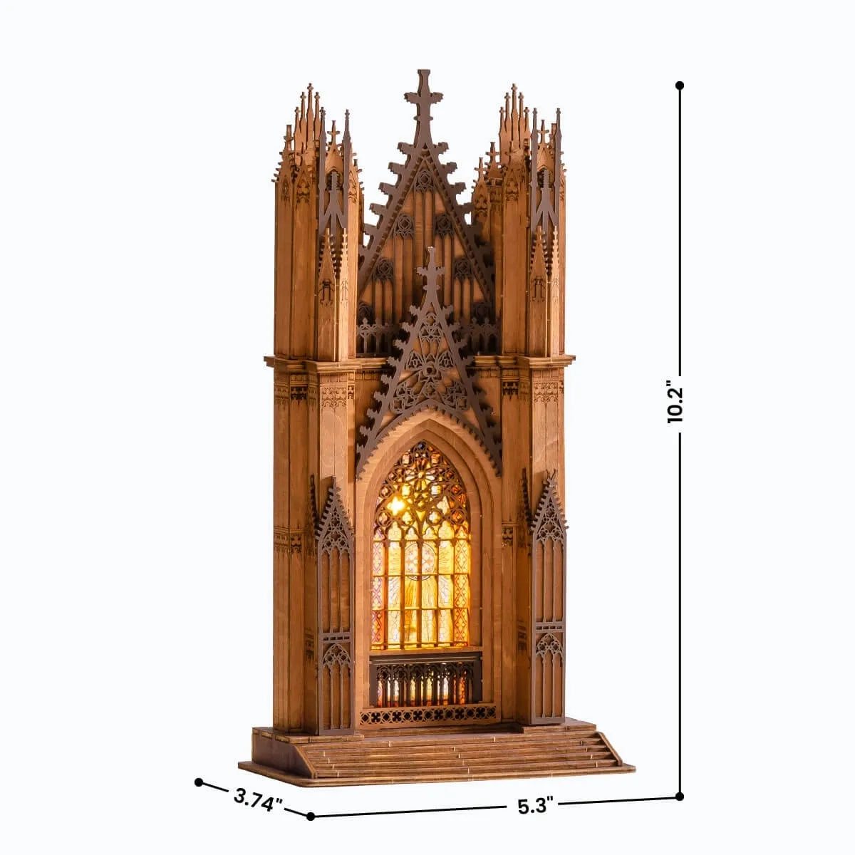 Twin-Tower Cathedral 3D Wooden Puzzle