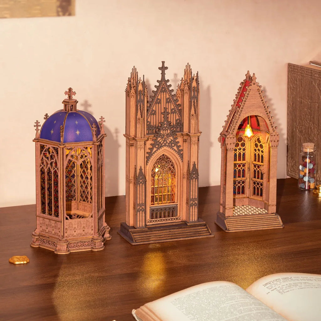 Twin-Tower Cathedral 3D Wooden Puzzle
