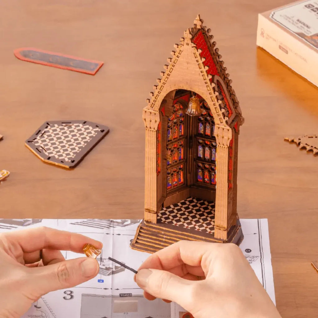 Geometric Cathedral 3D Wooden Puzzle