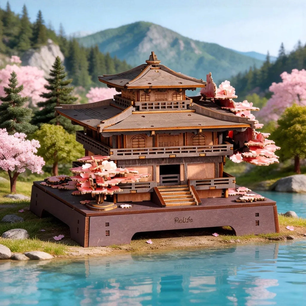 Sakura Pavilion 3D Wooden Puzzle