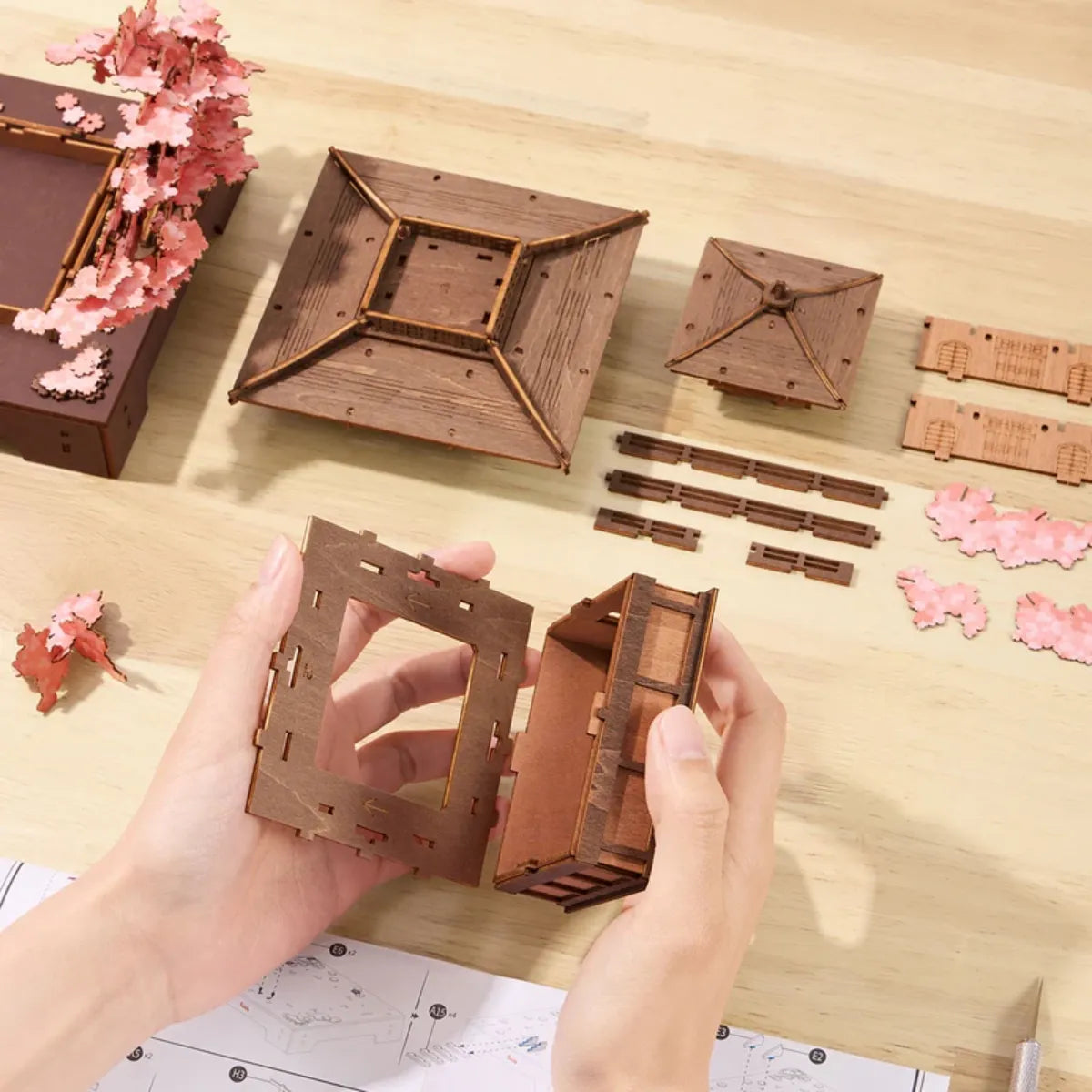 Sakura Pavilion 3D Wooden Puzzle