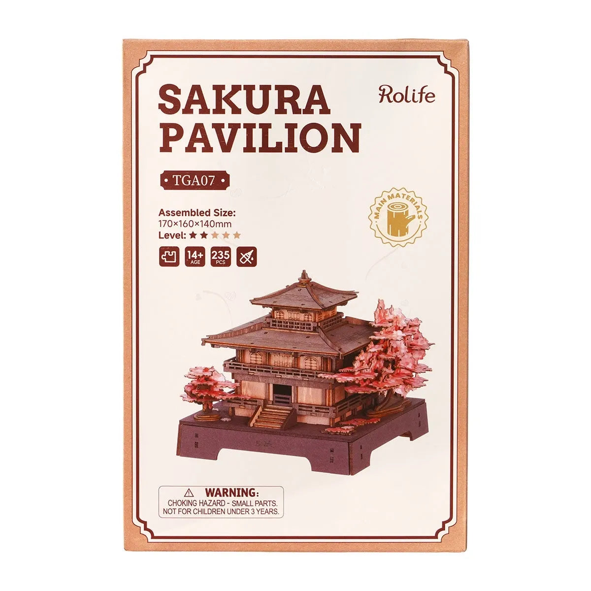 Sakura Pavilion 3D Wooden Puzzle
