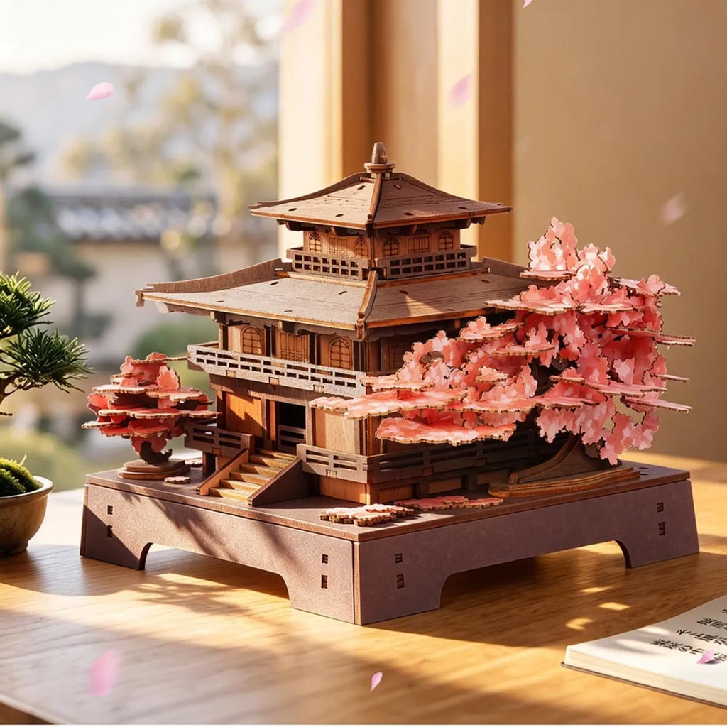 Sakura Pavilion 3D Wooden Puzzle