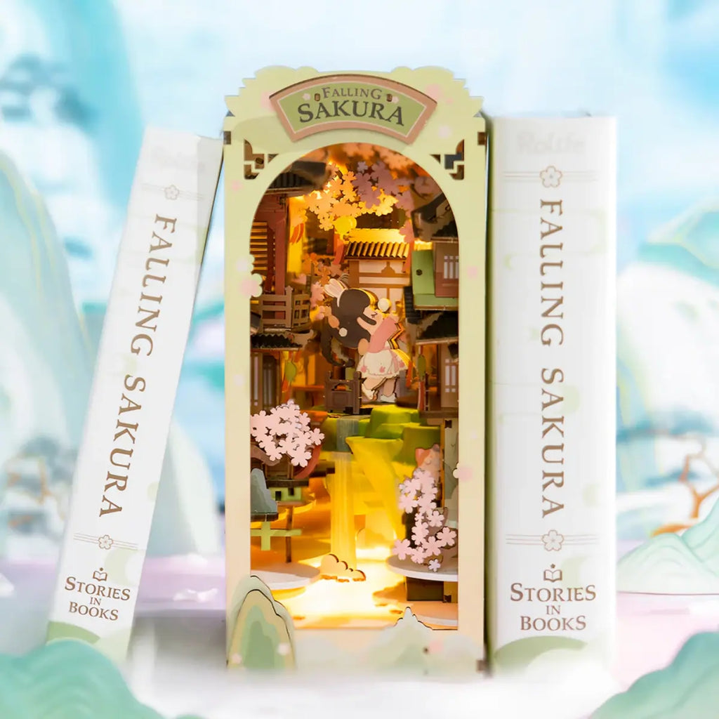 Falling Sakura DIY Book Nook Kit
