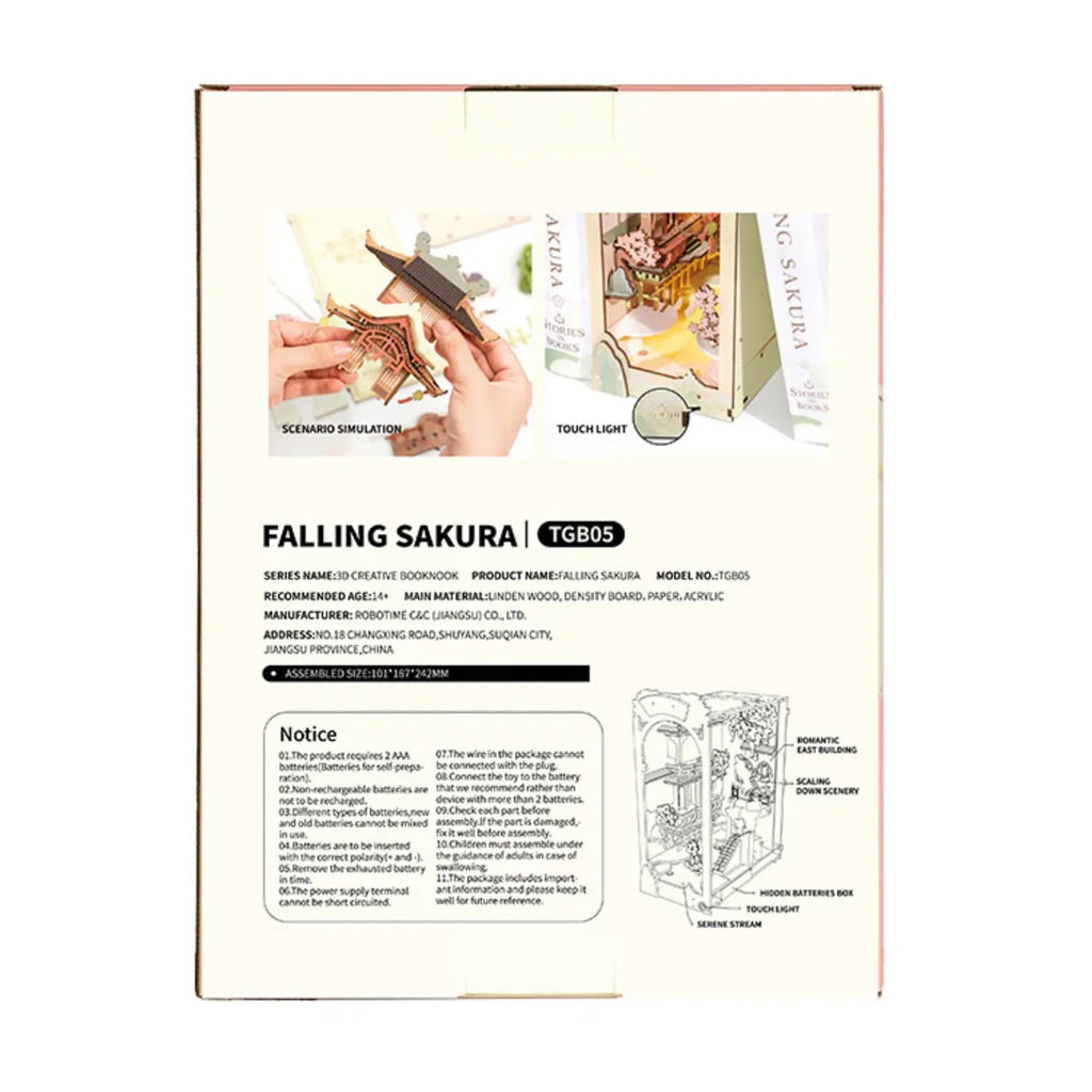 Falling Sakura DIY Book Nook Kit