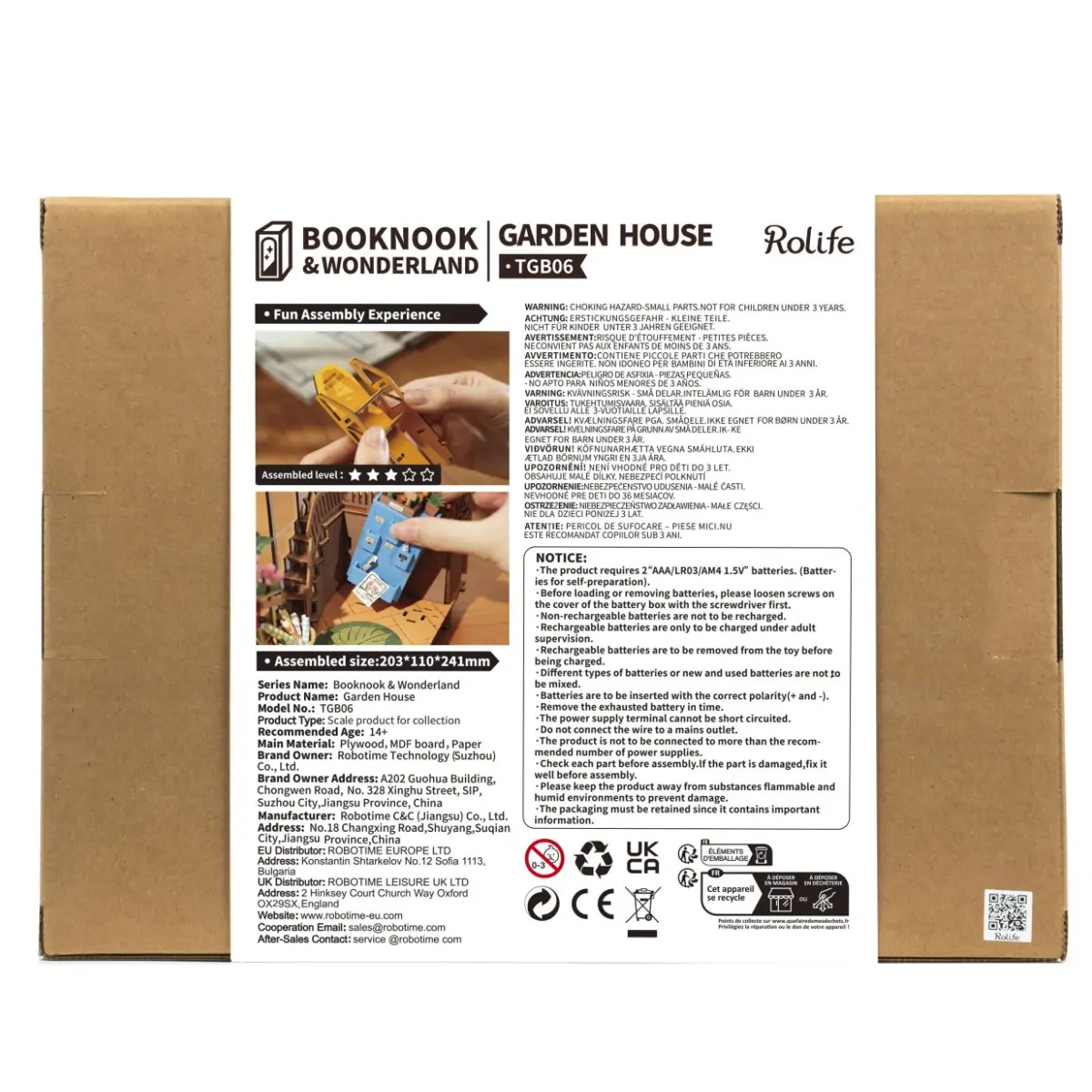 Garden House DIY Book Nook Kit