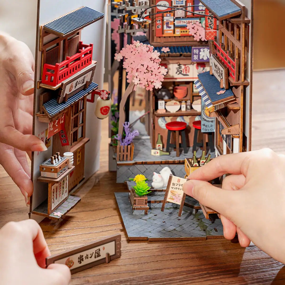 Sakura Wine Alley DIY Book Nook Kit