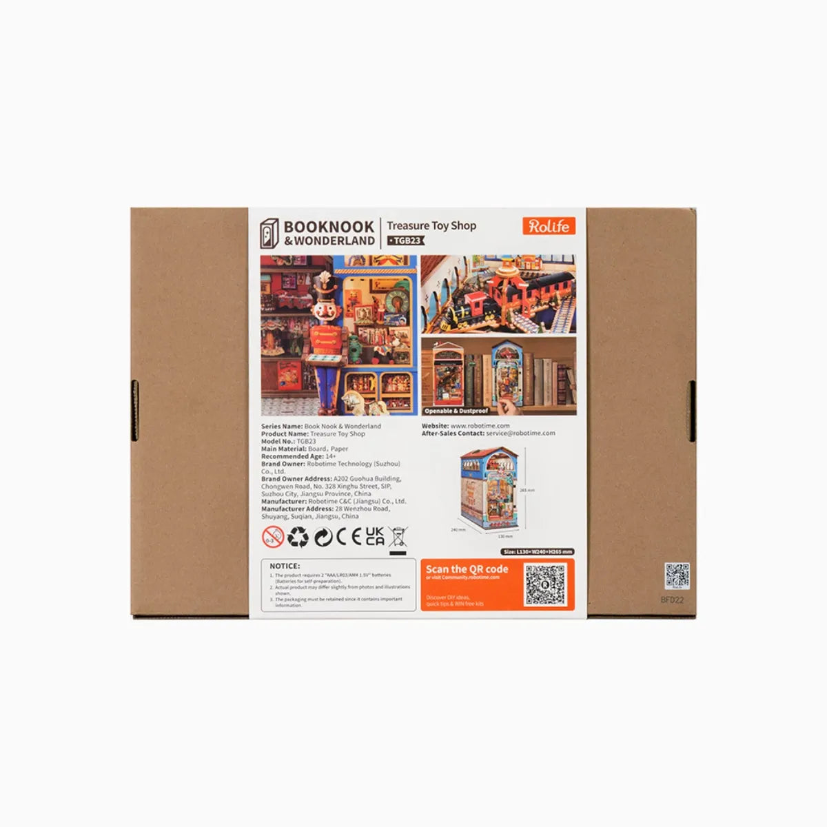 Treasure Toy Shop DIY Book Nook Kit